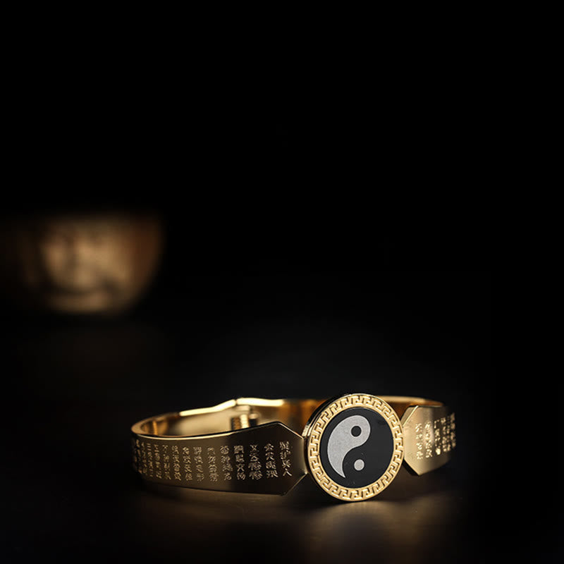 Bracelet Harmonie en acier titane Om Mani Padme Hum | 60 mm