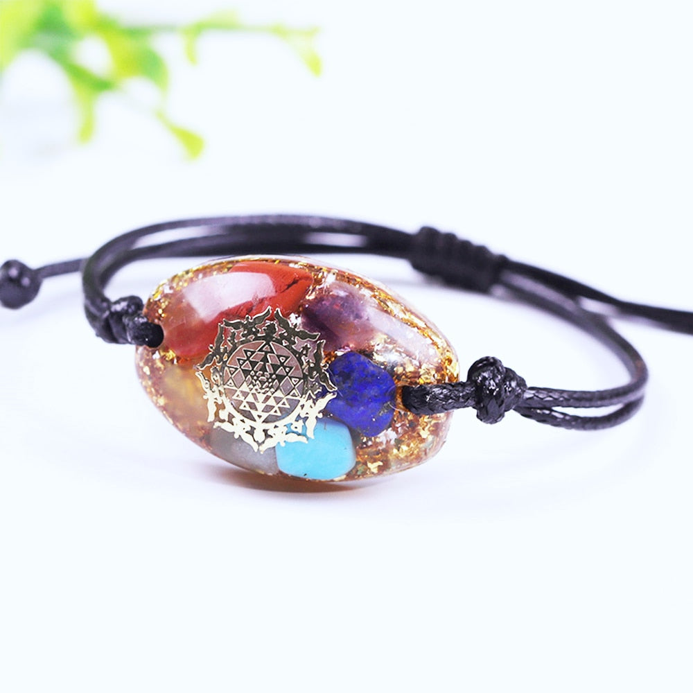 Bracelet de protection contre les champs électromagnétiques et l'énergie orgone