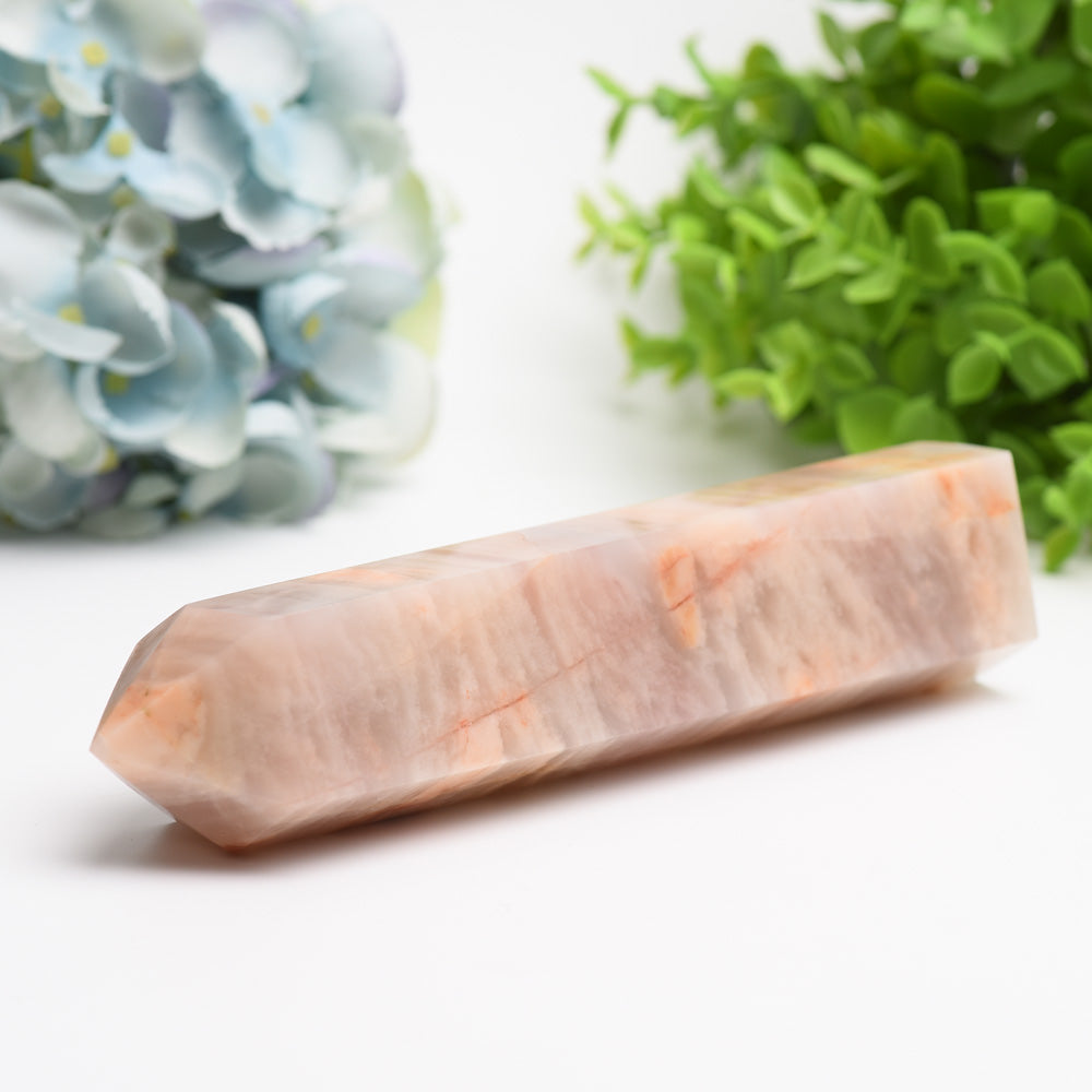 Peach Aventurine Crystal Tower 5-8 Inch Healing Energy