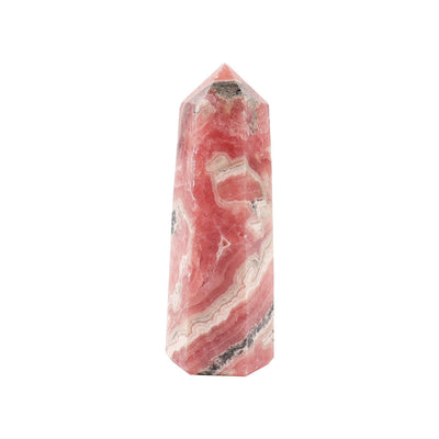 Pointe de cristal de rhodochrosite rose, pierre de guérison de 2 à 4 pouces