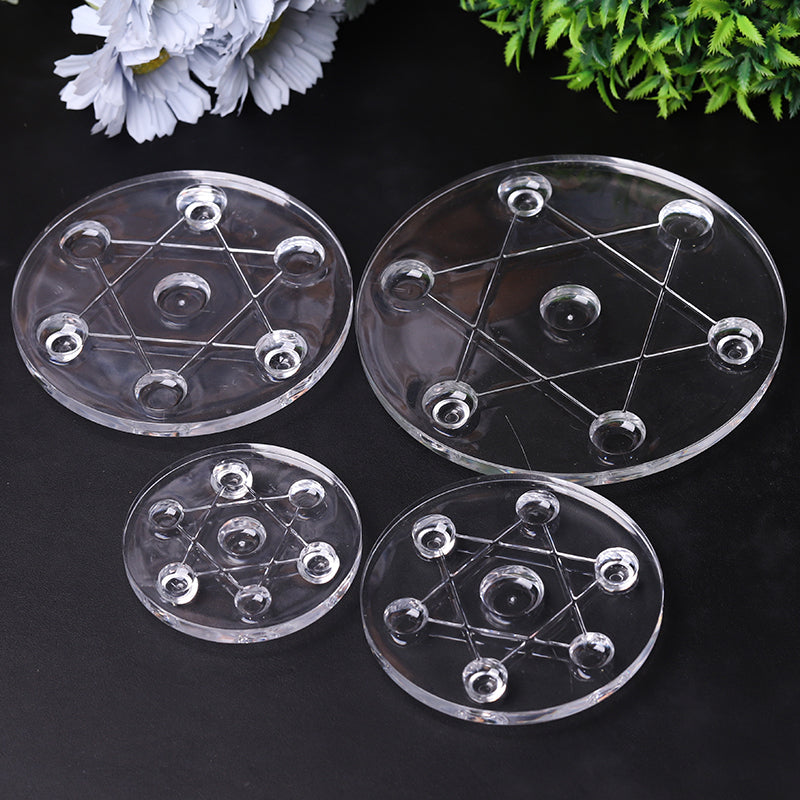 Présentoir en plastique de 80 mm à 150 mm pour cristaux