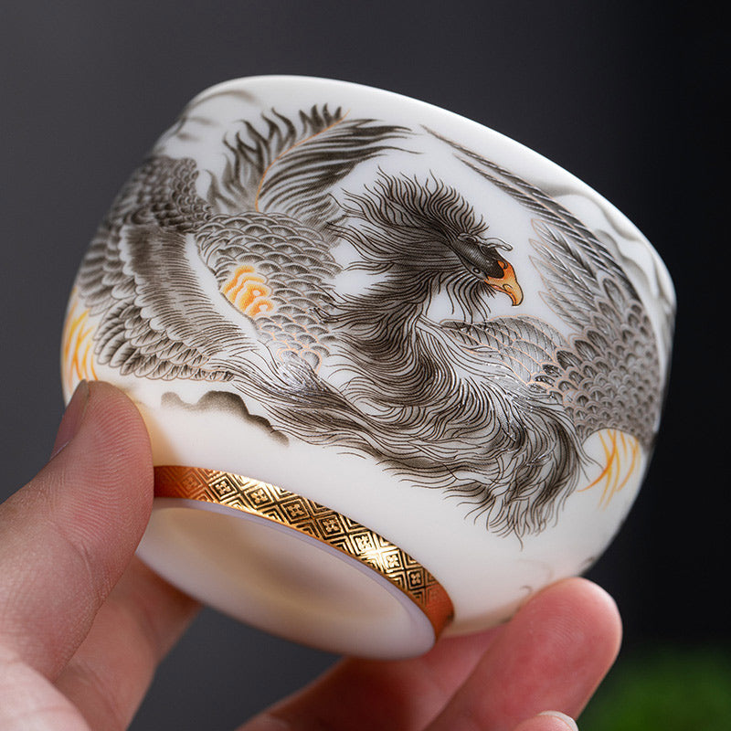Tasse à thé en porcelaine Phoenix 185 ml avec coffret cadeau