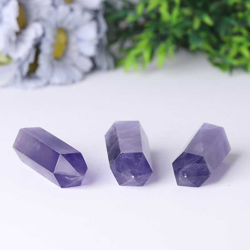 Purple Fluorite Crystal Tower 2.4-4.5 inch Natural Healing Point