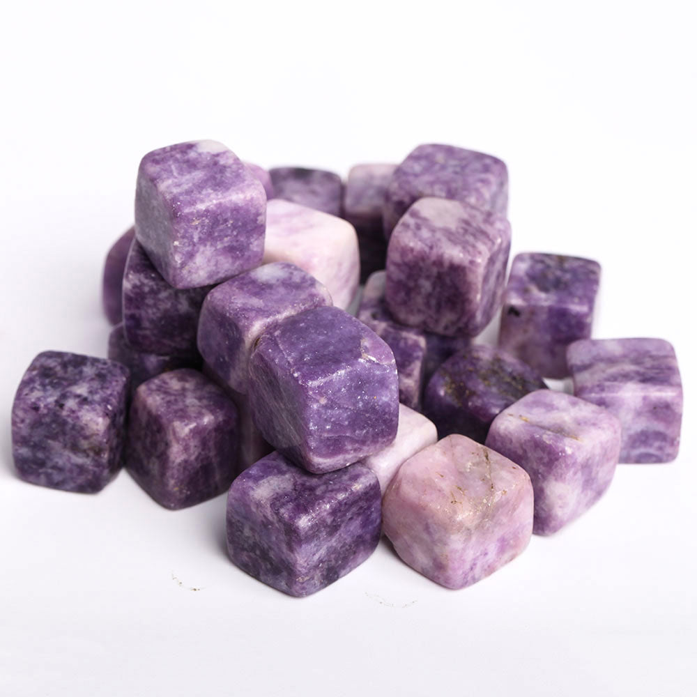 Cube de cristal de mica violet 2 cm Pierre naturelle de guérison