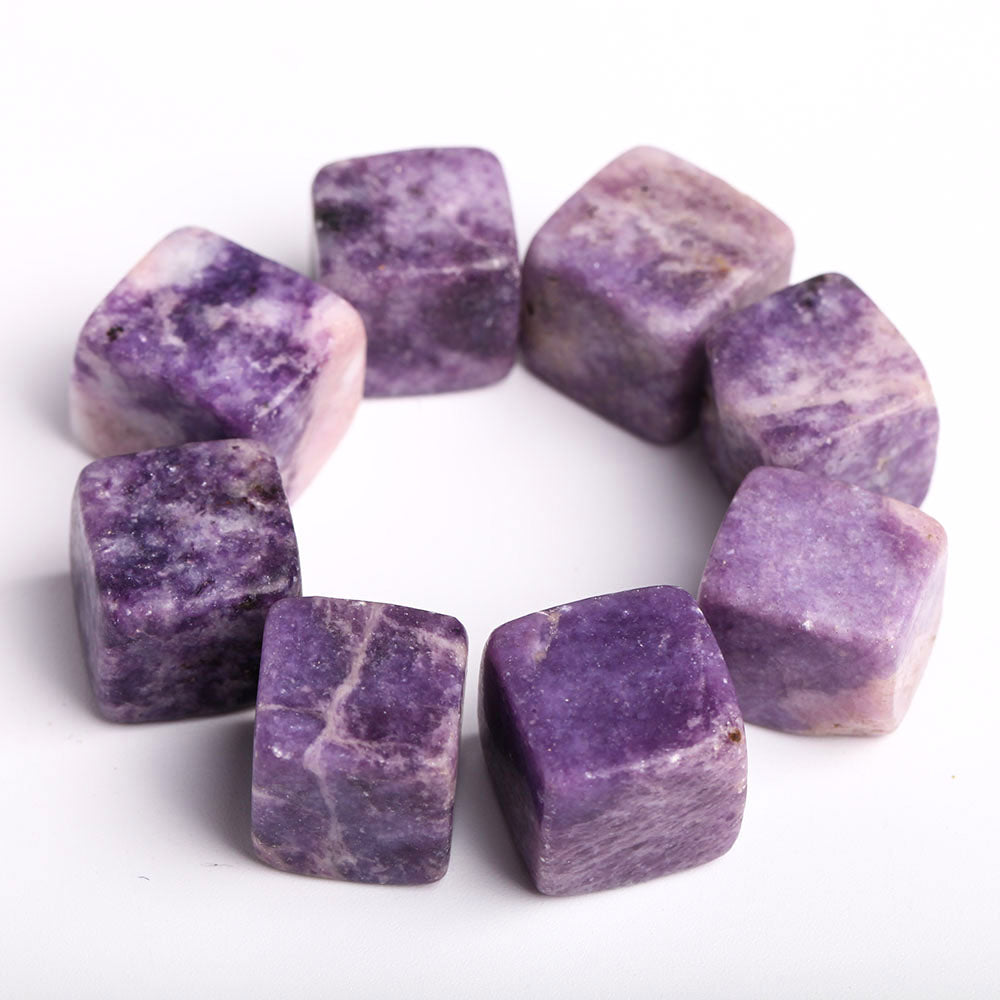 Cube de cristal de mica violet 2 cm Pierre naturelle de guérison