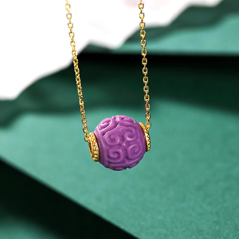 Ensemble collier et bracelet spirituels en pierre de mica violette