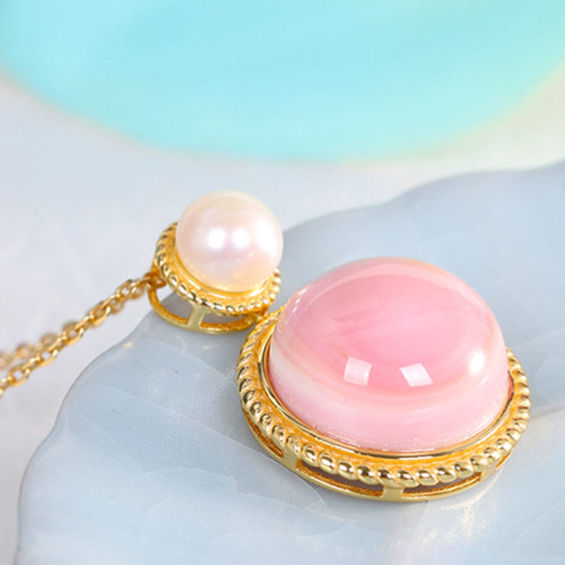 Parure de bijoux spirituels en perles de lambi | Argent sterling 925