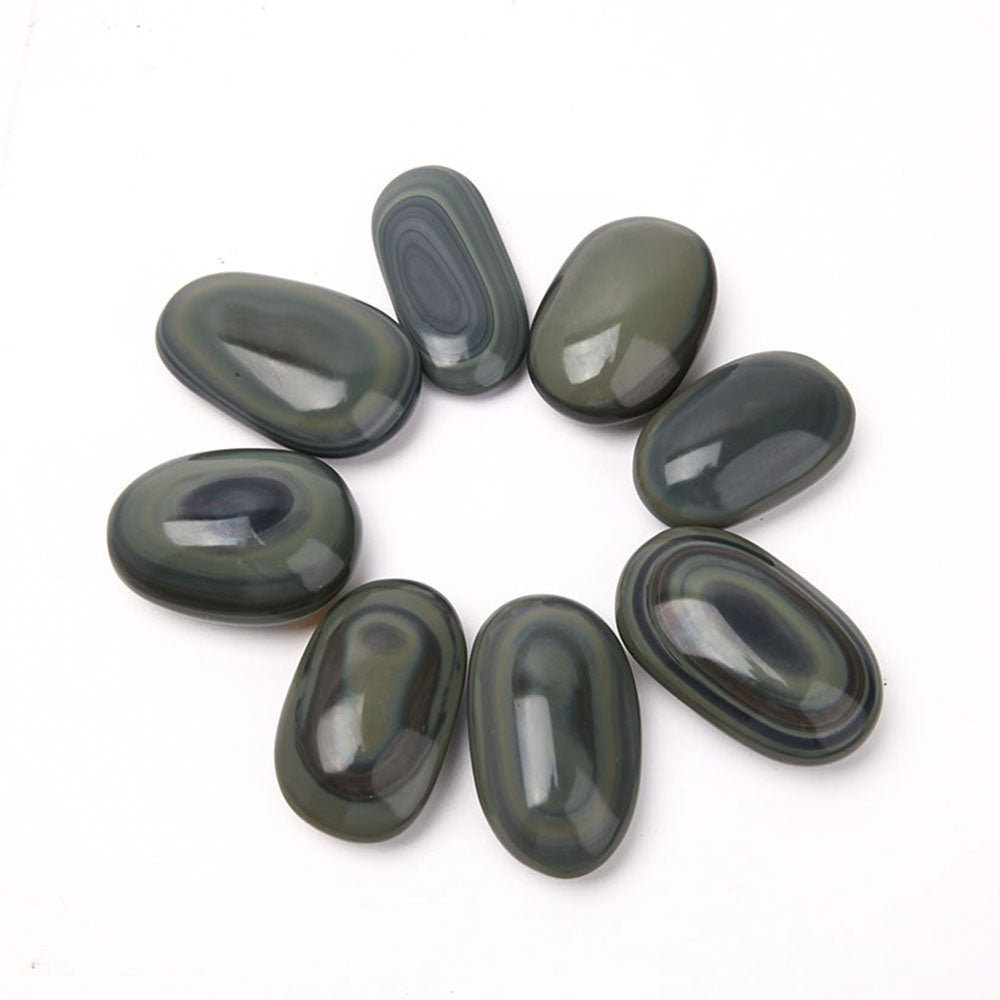 Obsidienne arc-en-ciel (7,1 cm) pour la paume de la main et l'ancrage énergétique