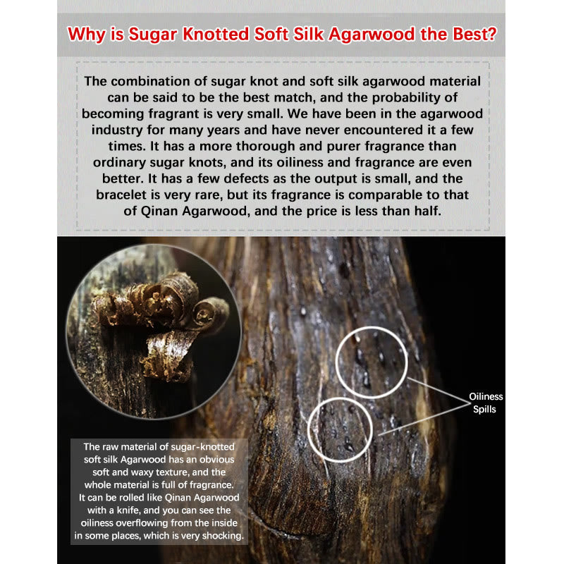 Bracelet en ambre et bois d'agar de Brunei rare pour l'équilibre et le calme