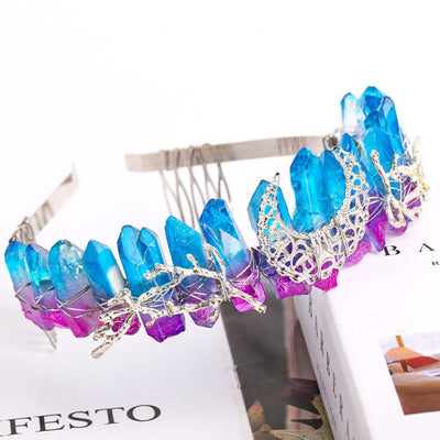 Couronne de cristal de quartz brut 10 cm pour la méditation | Sons de guérison