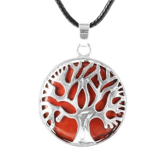 Pendentif Arbre de Vie en Jaspe Rouge 1,07 pouce Symbolisme