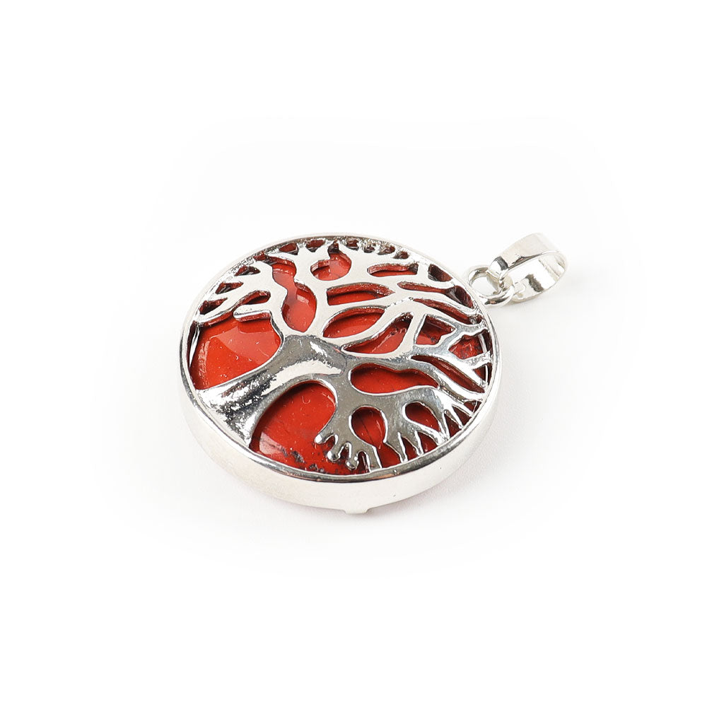 Pendentif Arbre de Vie en Jaspe Rouge 1,07 pouce Symbolisme
