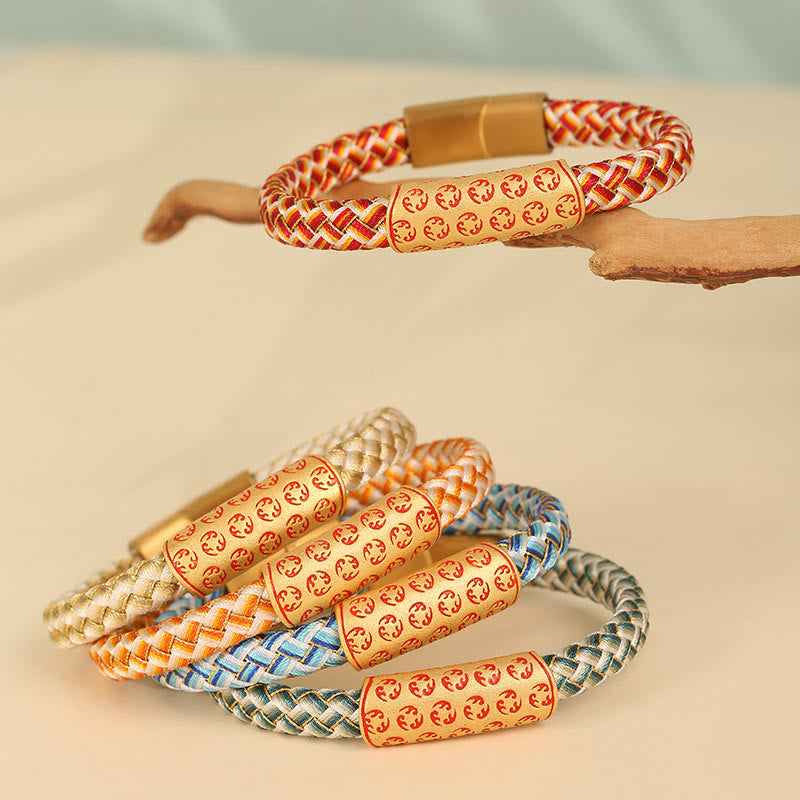 Bracelet porte-bonheur en fil rouge de 16 cm avec boucle en forme de nœud en diamant