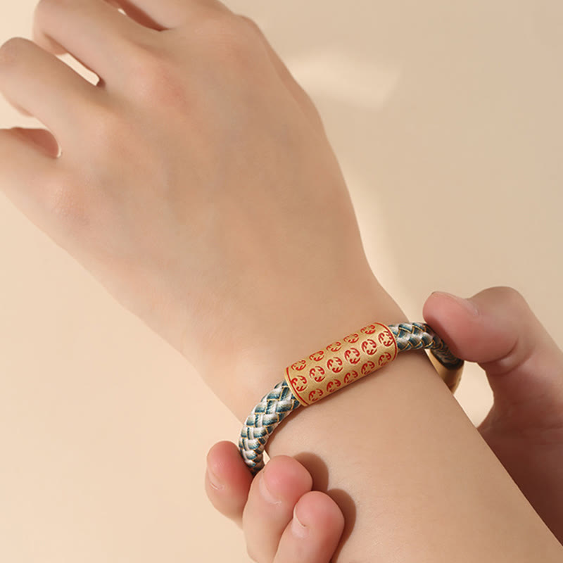 Bracelet porte-bonheur en fil rouge de 16 cm avec boucle en forme de nœud en diamant