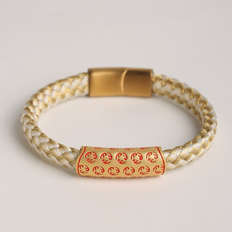 Bracelet porte-bonheur en fil rouge de 16 cm avec boucle en forme de nœud en diamant
