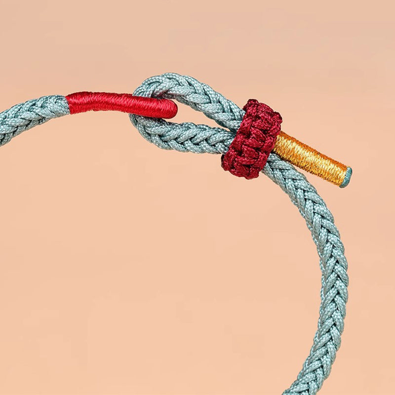 Bracelet fil rouge avec nœud Wenchang | Chance et force