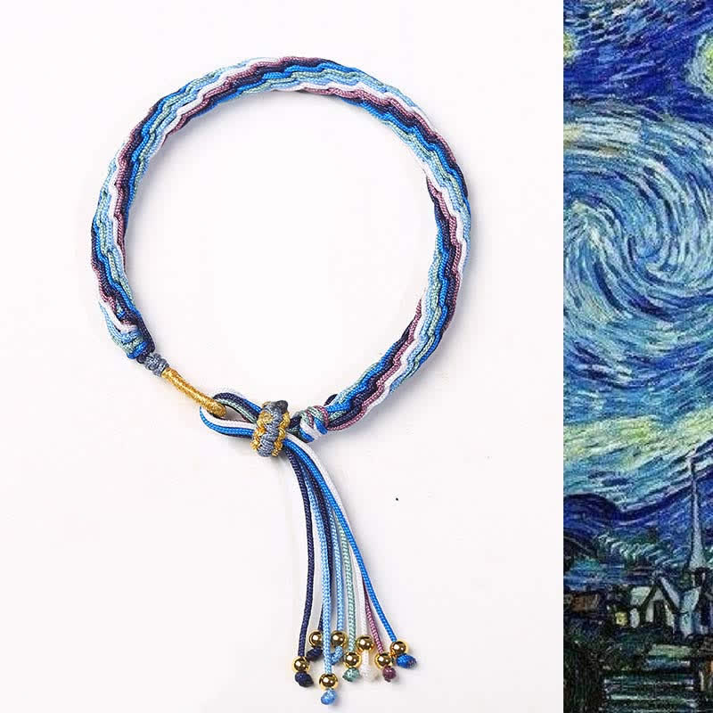 Bracelet de protection porte-bonheur en jade blanc avec nœud de réincarnation