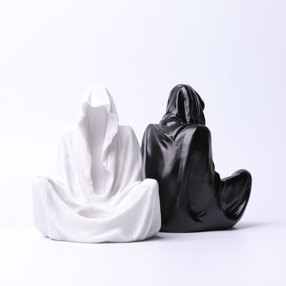 Bougeoir en résine Faucheuse pour décoration en cristal