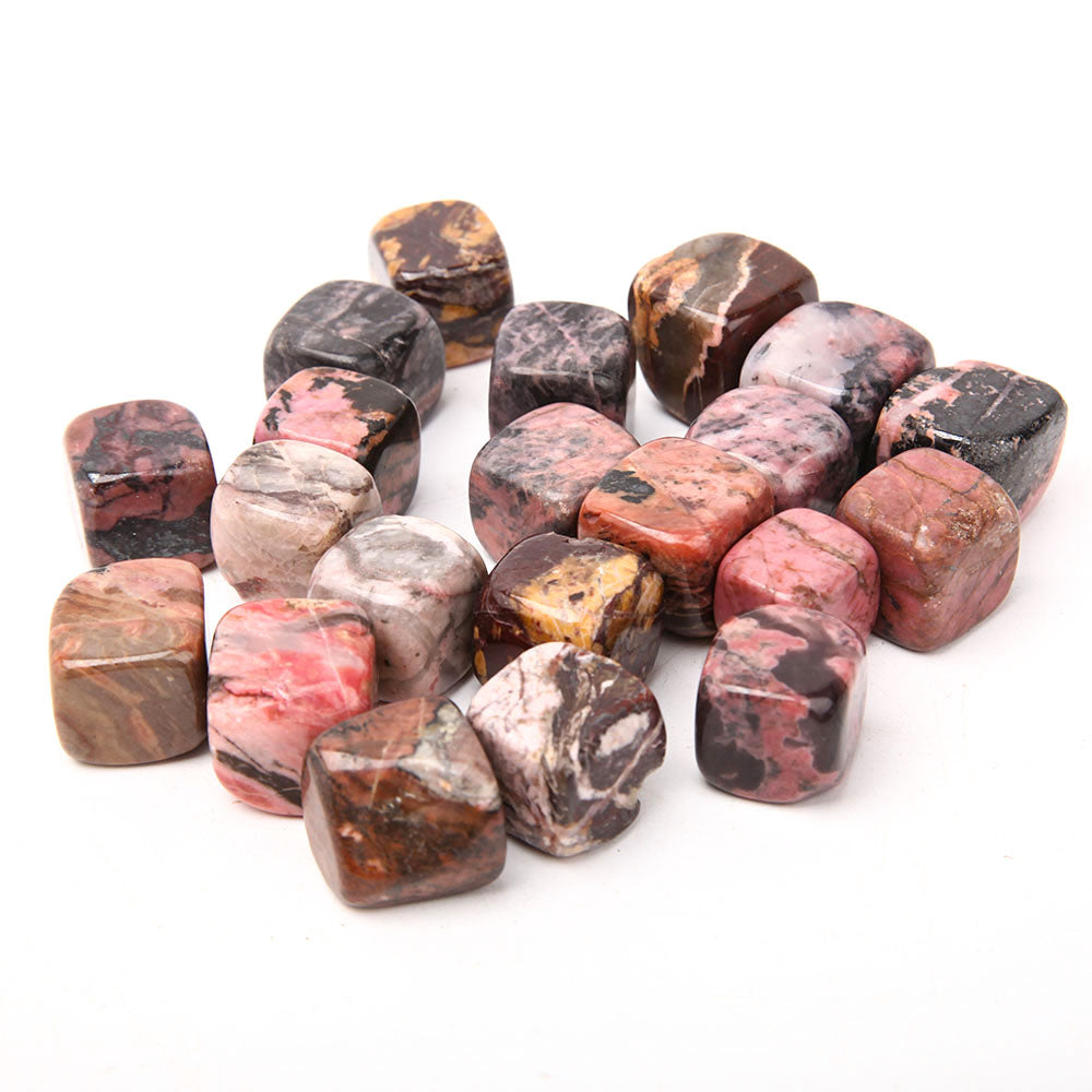 Sachet de cubes de cristal de rhodonite 1,5-2 cm Pierres polies
