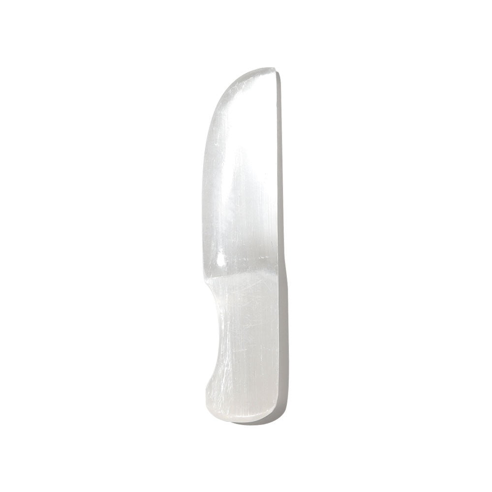 Selenite Crystal Knife Carving 5.5 Inch Healing Figurine