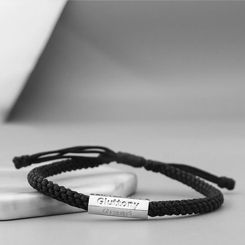 Bracelet spirituel des sept vertus et des péchés capitaux
