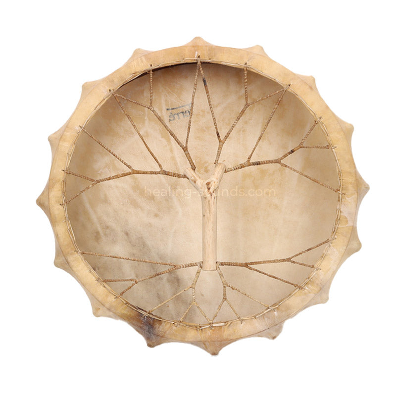Tambour à cadre chamanique Yakut fait main de 22,5 pouces