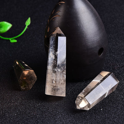 Tour de quartz fumé pour l'ancrage et la guérison