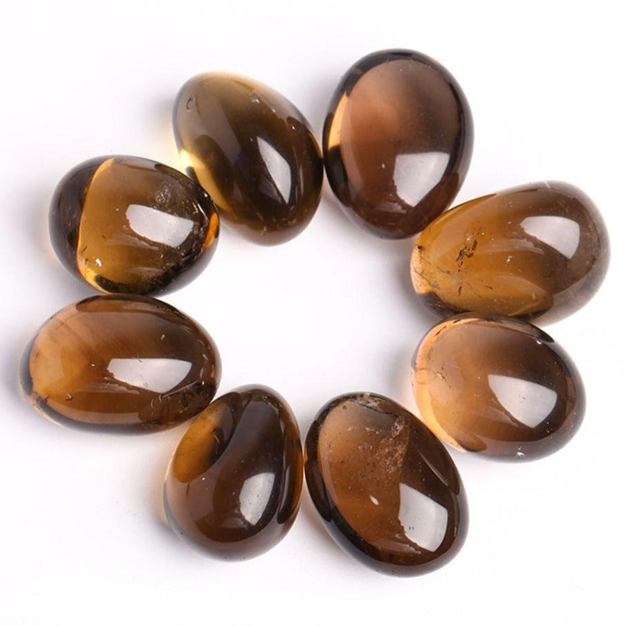 Pierres roulées en quartz fumé de 2,5 à 3,5 cm pour la guérison