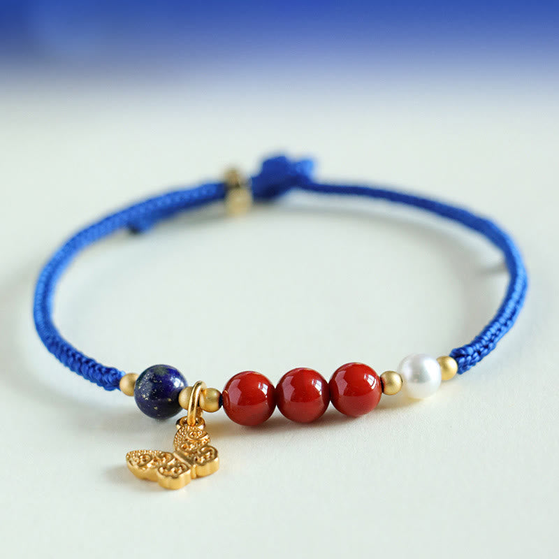 Bracelet d'énergie positive en agate rouge du Sud 15-18 cm