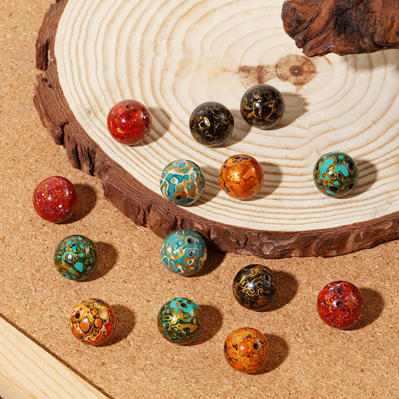 Bracelet calme en perles de laque naturelle spirituelle 16 mm