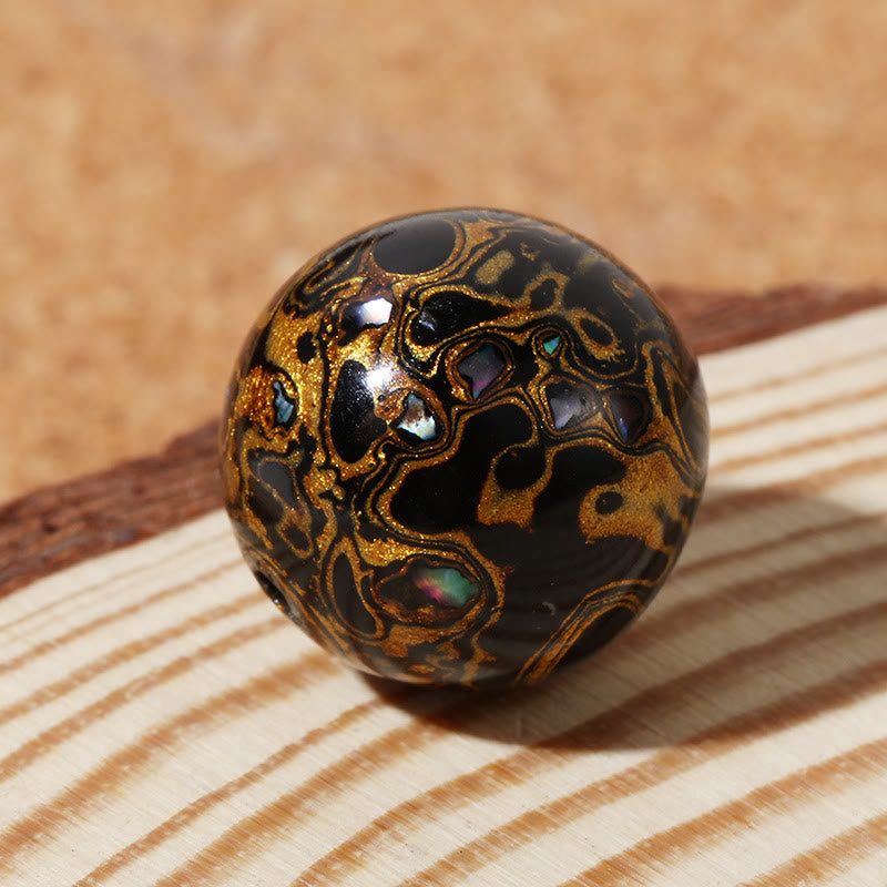 Bracelet calme en perles de laque naturelle spirituelle 16 mm