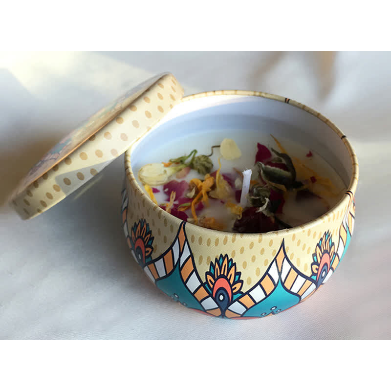 Bougie spirituelle en cire de soja pour la purification et la méditation