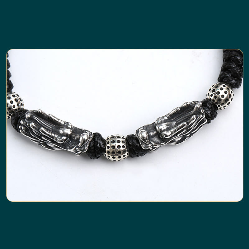 Bracelet double dragon en argent sterling | Chance et protection