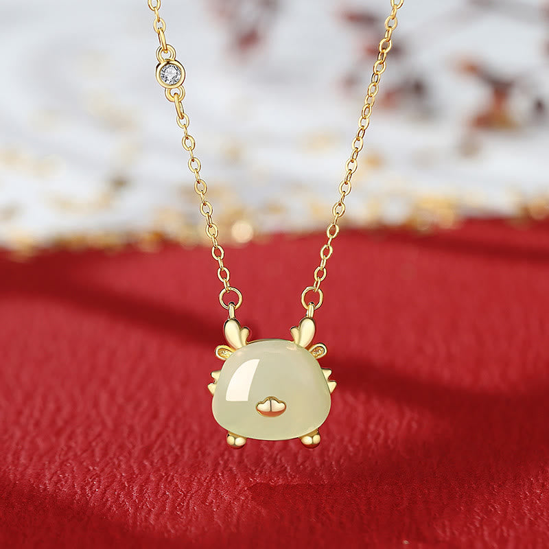 Bijoux dragon en argent sterling avec jade Hetian et agate rouge