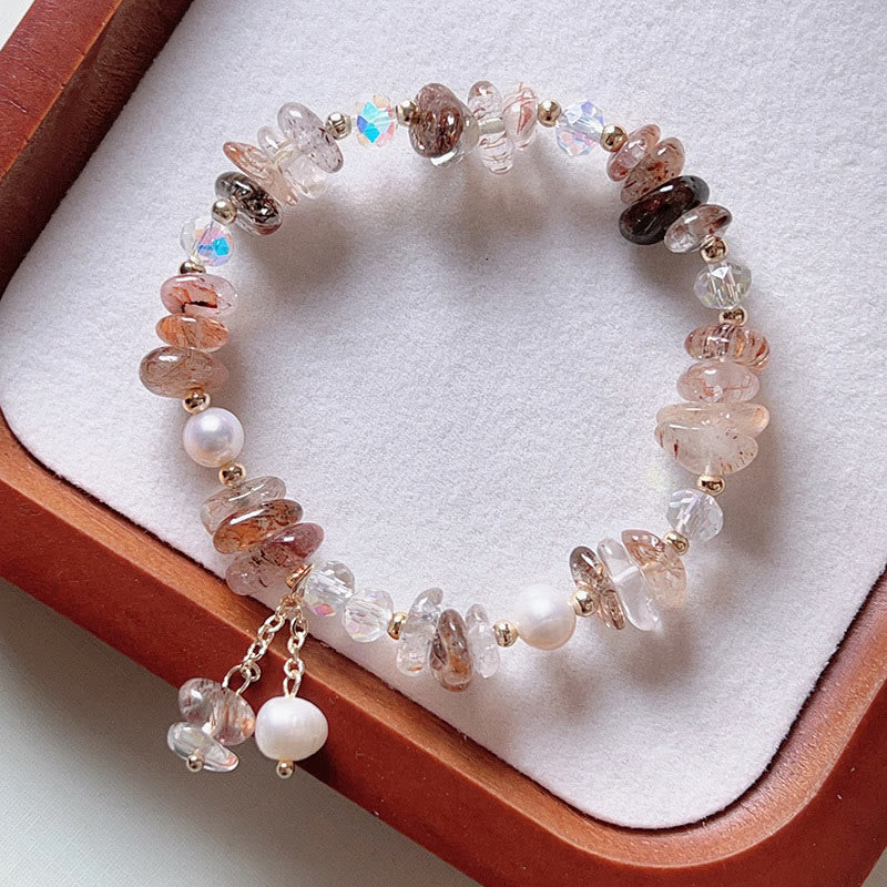 Bracelet de guérison spirituelle Super Seven Crystal pour femme 13-16 cm