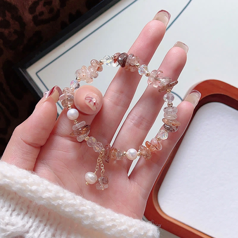 Bracelet de guérison spirituelle Super Seven Crystal pour femme 13-16 cm