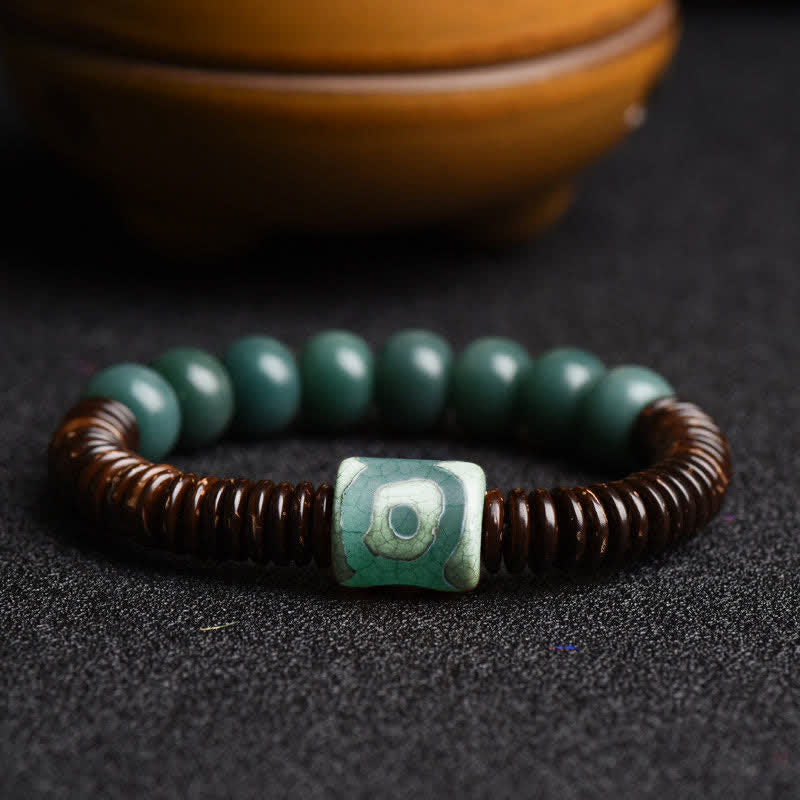 Bracelet spirituel tibétain en graines de Bodhi pour la protection