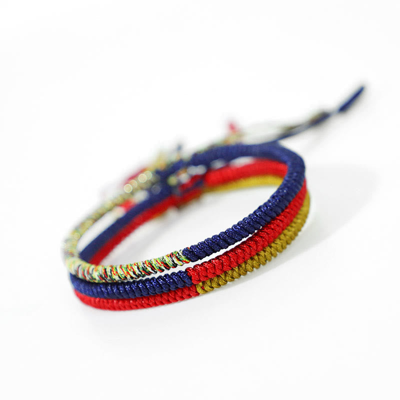 Bracelet tibétain en fil rouge avec protection contre les nœuds King Kong