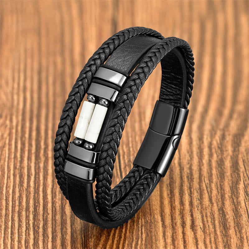 Bracelet de force multicouche en œil de tigre 16-18 cm