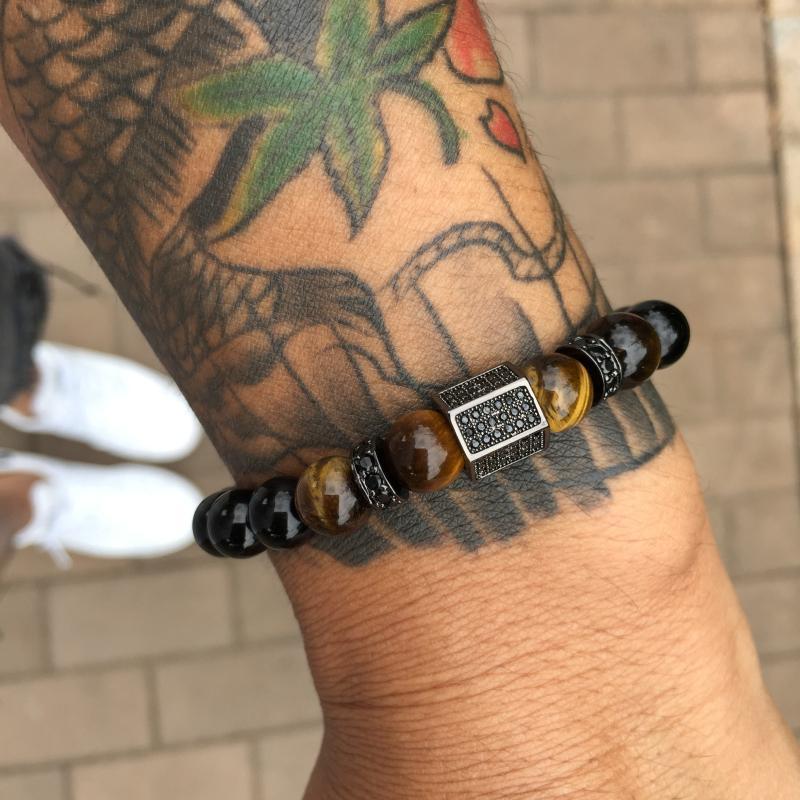 Bracelet en œil de tigre pour la protection et la confiance