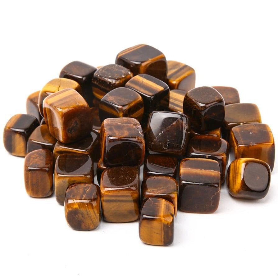 Cubes de cristal œil de tigre 1,5-2 cm Pierres de guérison