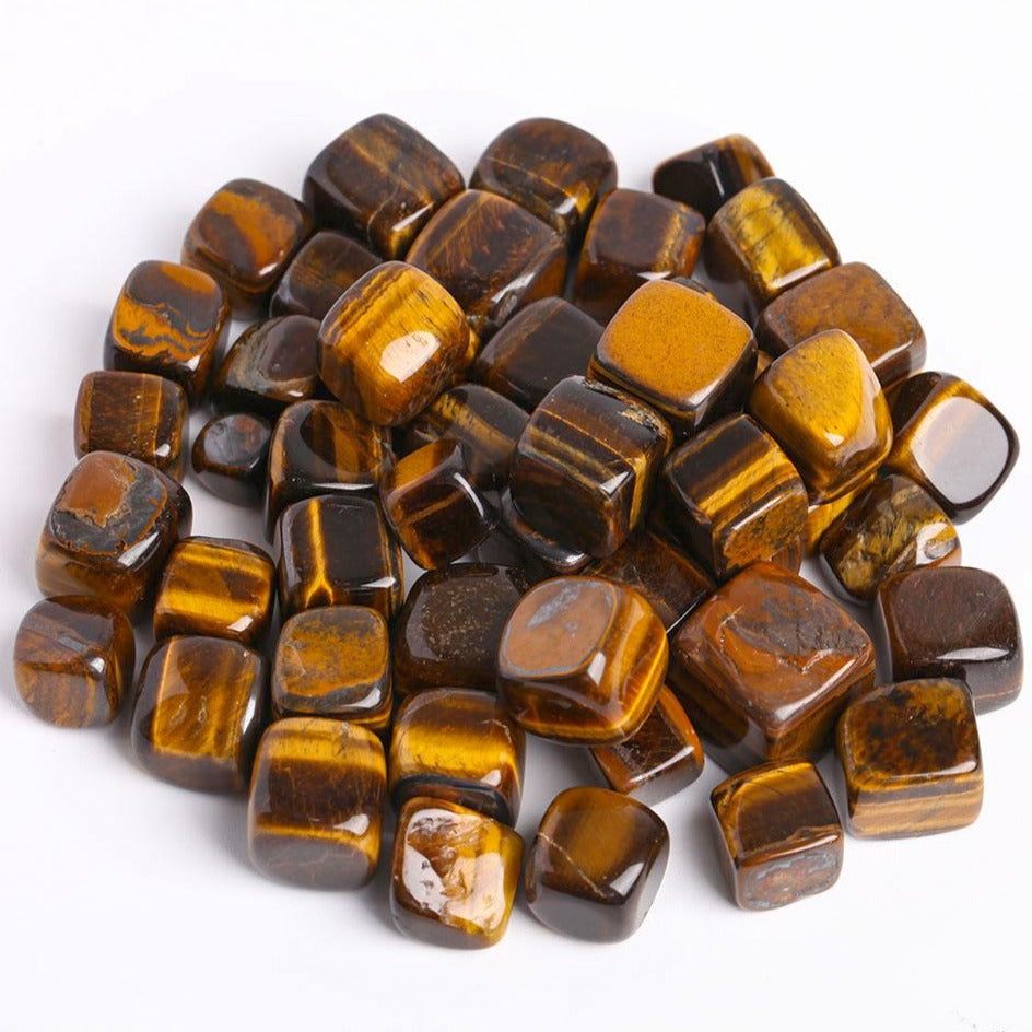 Cubes de cristal œil de tigre 2 cm pour la guérison et l'énergie