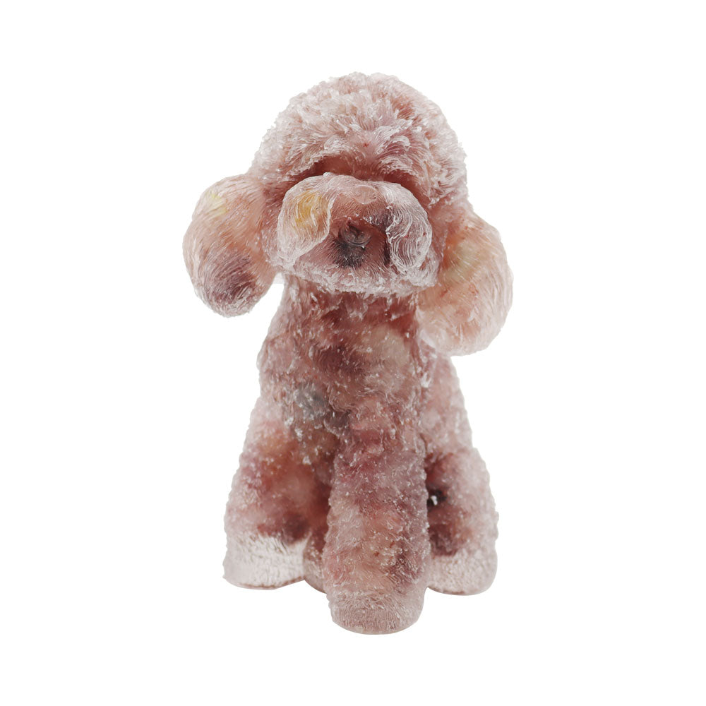 Toy Poodle Resin Decoration 2.04in Spiritual Figurine