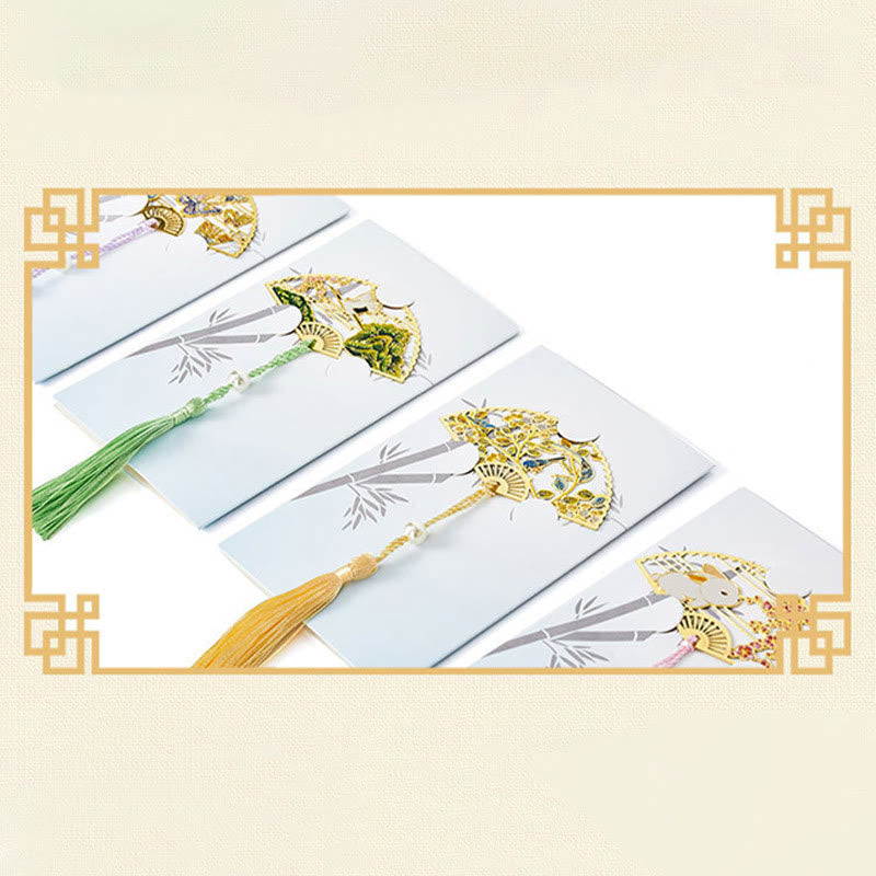 Marque-page traditionnel en laiton avec symbole du lotus | Nouveaux départs