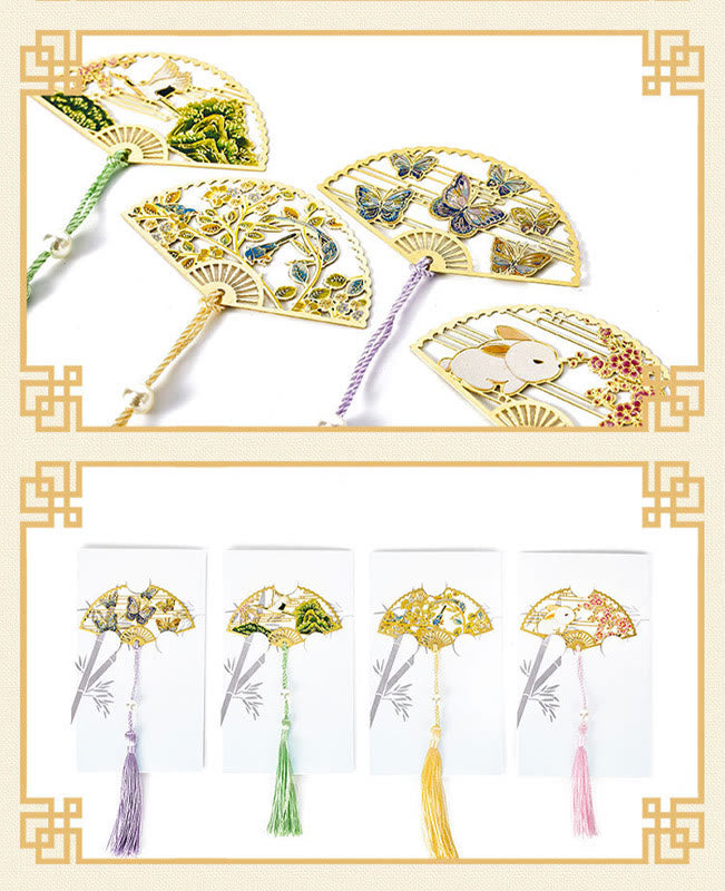 Marque-page traditionnel en laiton avec symbole du lotus | Nouveaux départs