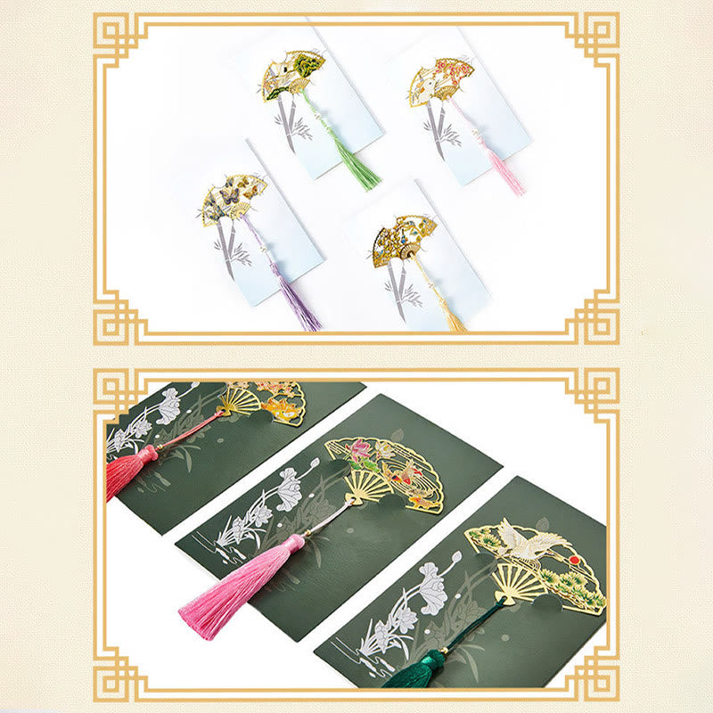 Marque-page traditionnel en laiton avec symbole du lotus | Nouveaux départs