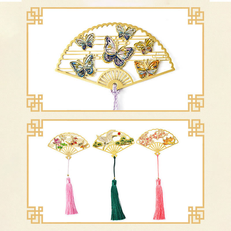 Marque-page traditionnel en laiton avec symbole du lotus | Nouveaux départs