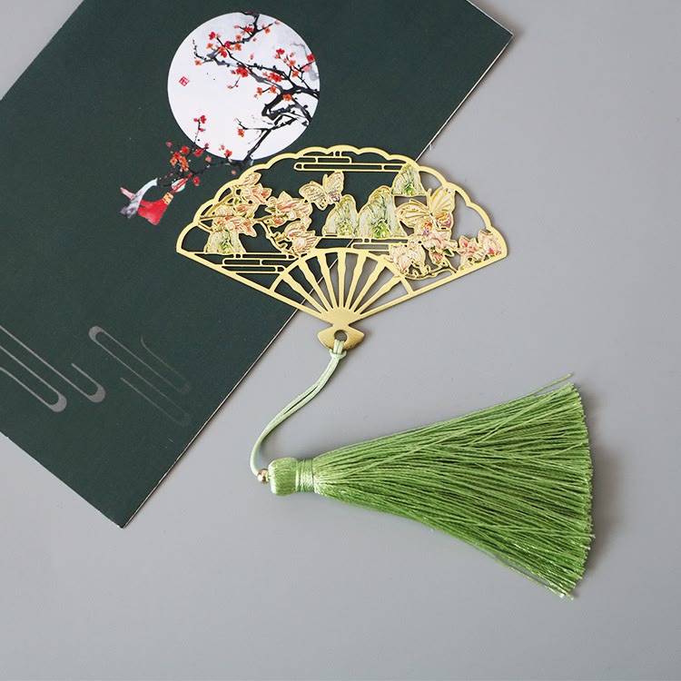 Marque-page traditionnel en laiton avec symbole du lotus | Nouveaux départs