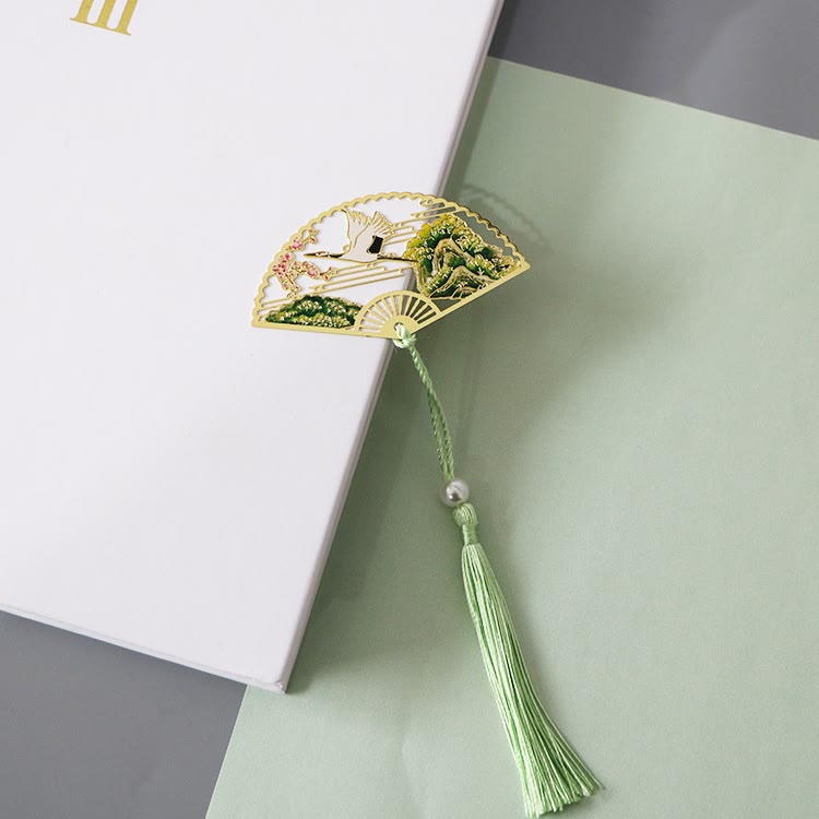 Marque-page traditionnel en laiton avec symbole du lotus | Nouveaux départs