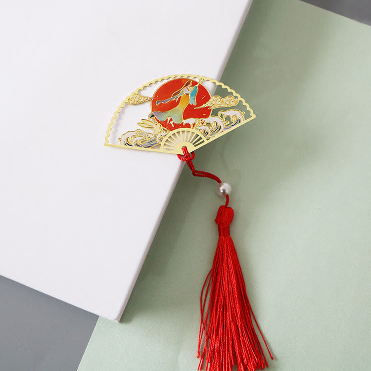 Marque-page traditionnel en laiton avec symbole du lotus | Nouveaux départs
